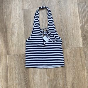 Urban outfitters striped halter top